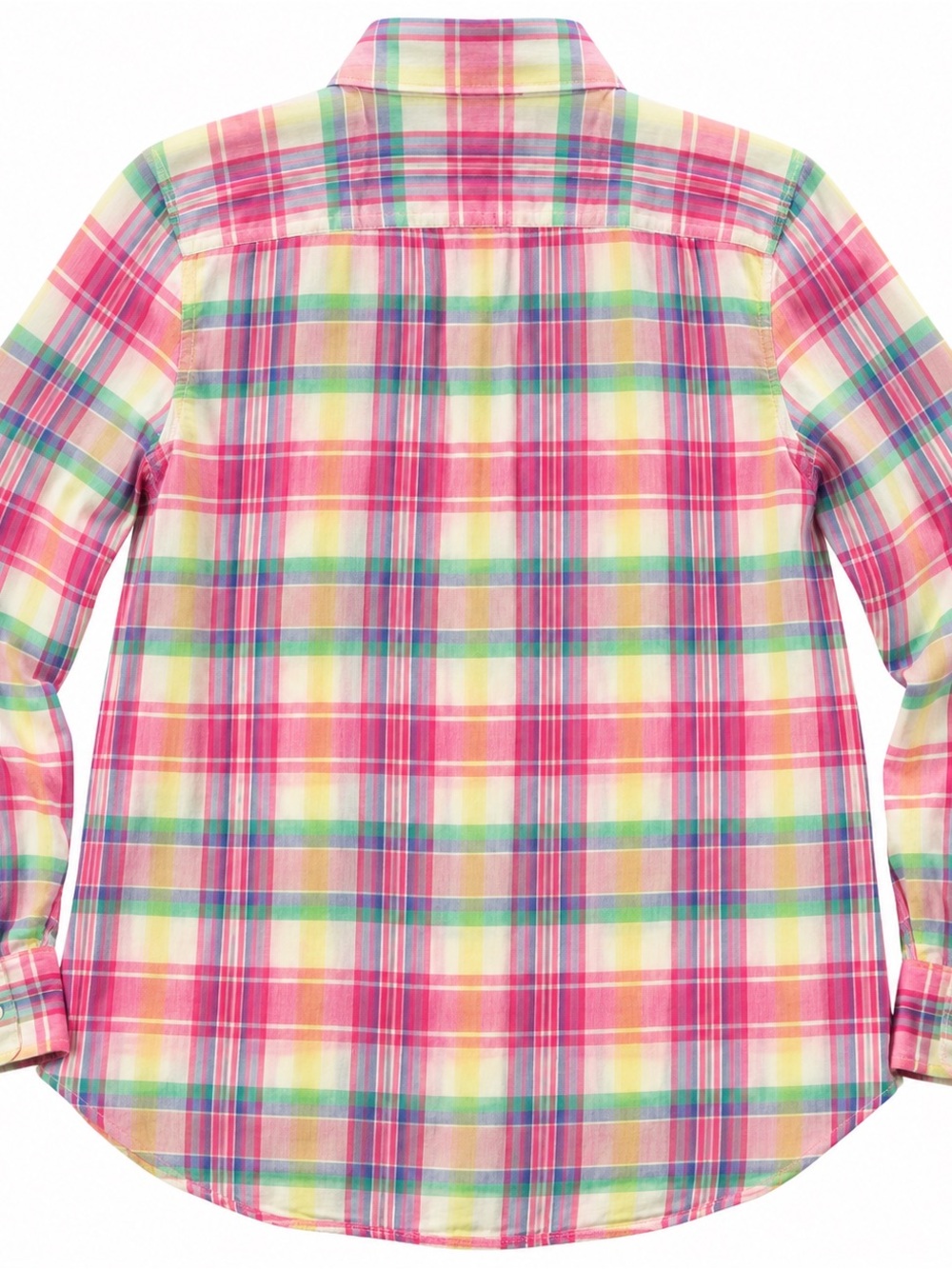 Lauren Ralph Lauren Top Womens Madras Plaid Lightweight Cotton Shirt Medium - Picture 2 of 4